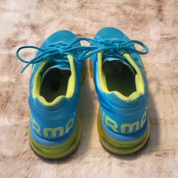 💙Blue and green Nike Air Max sneakers shoes💚 - Picture 6 of 6